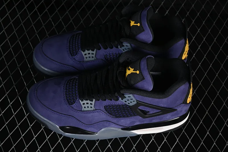 All categories Air Jordan Jordan series basketball shoes Air Jordan 4 TK version Air Jordan 4 Retro "Lakers" AJ4 Joe 4 Lakers Purple Gold FV5029-500